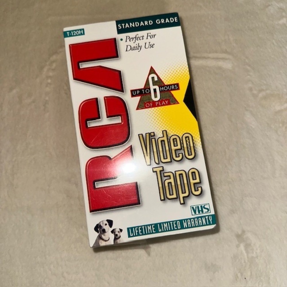 RCA T-120H Standard Grade VHS Video Tape 2 Pack New Sealed 6 Hour Play T120H